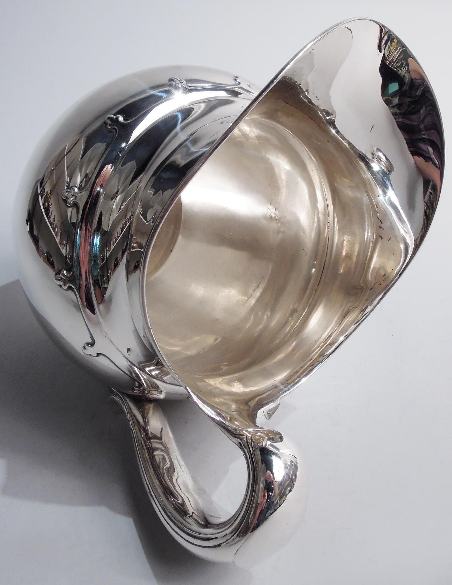 Antique Tiffany Saint Dunstan Sterling Silver Water Pitcher For Sale 2