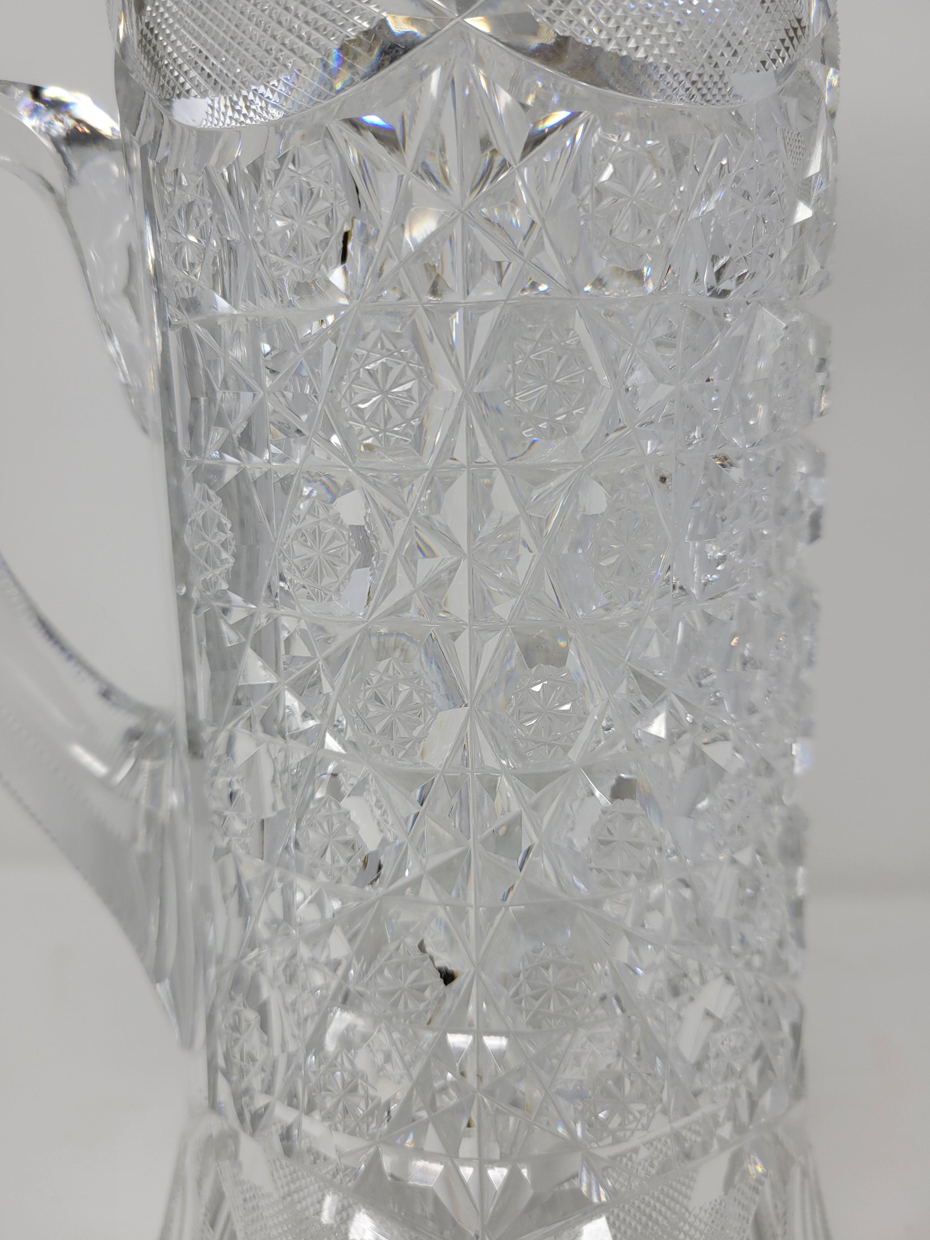 tiffany crystal pitcher