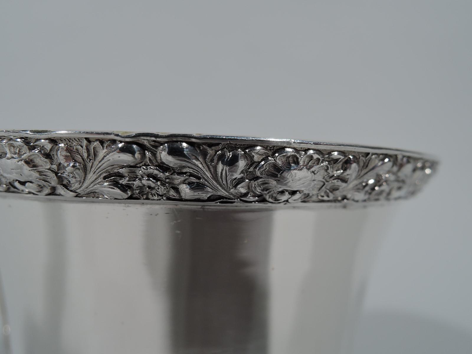 Victorian Antique Tiffany Sterling Silver Footed Baby Cup