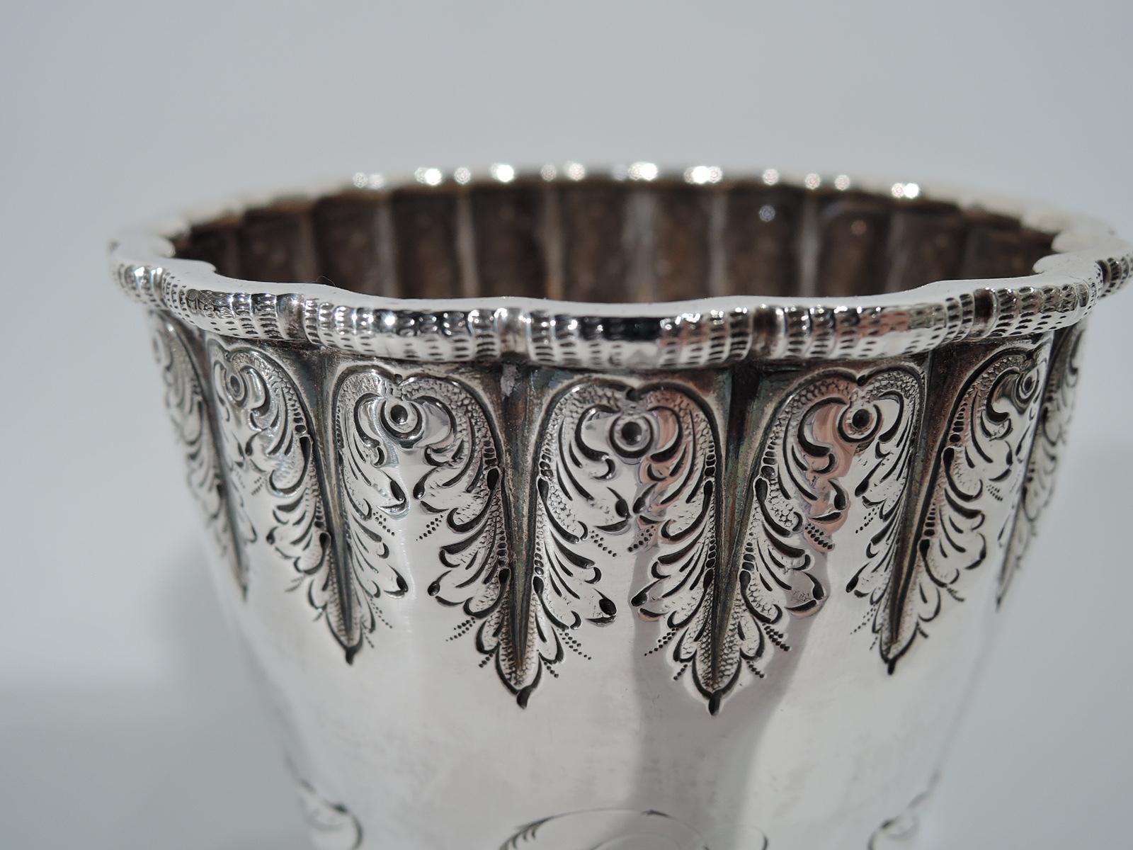 American Antique Tiffany Sterling Silver Goblet with Early Broadway Hallmark