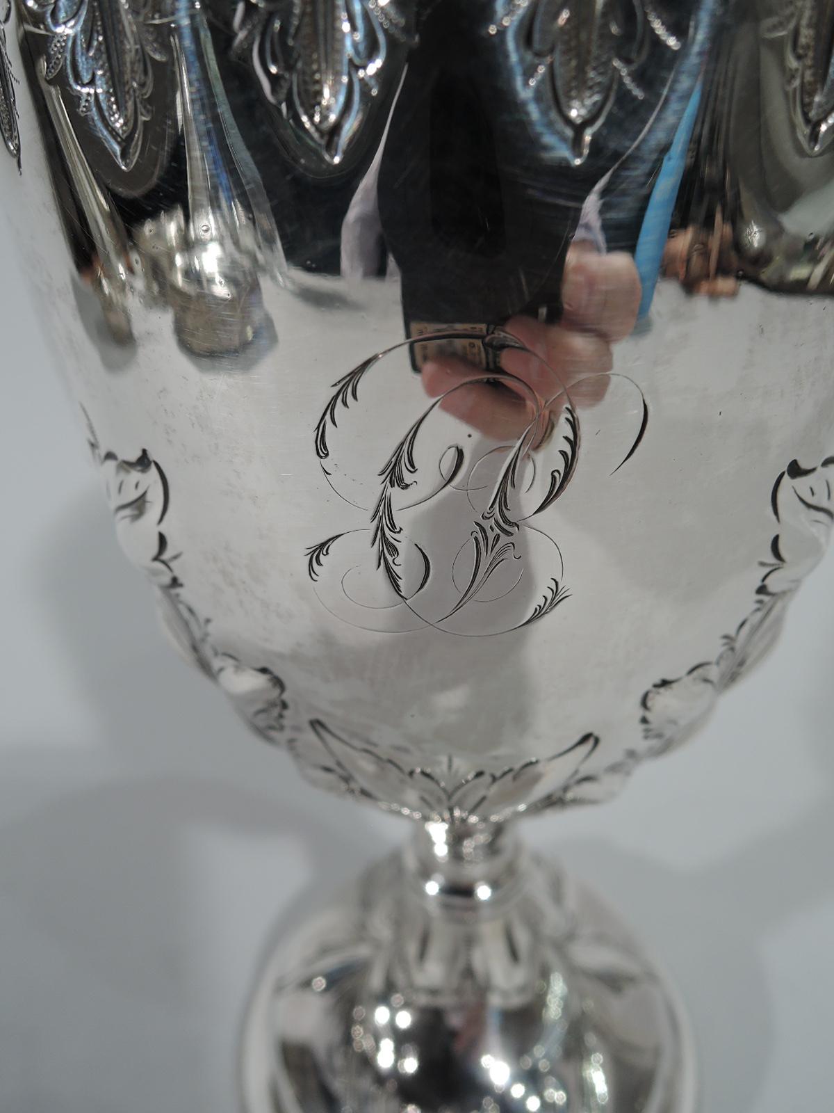 Antique Tiffany Sterling Silver Goblet with Early Broadway Hallmark In Excellent Condition In New York, NY