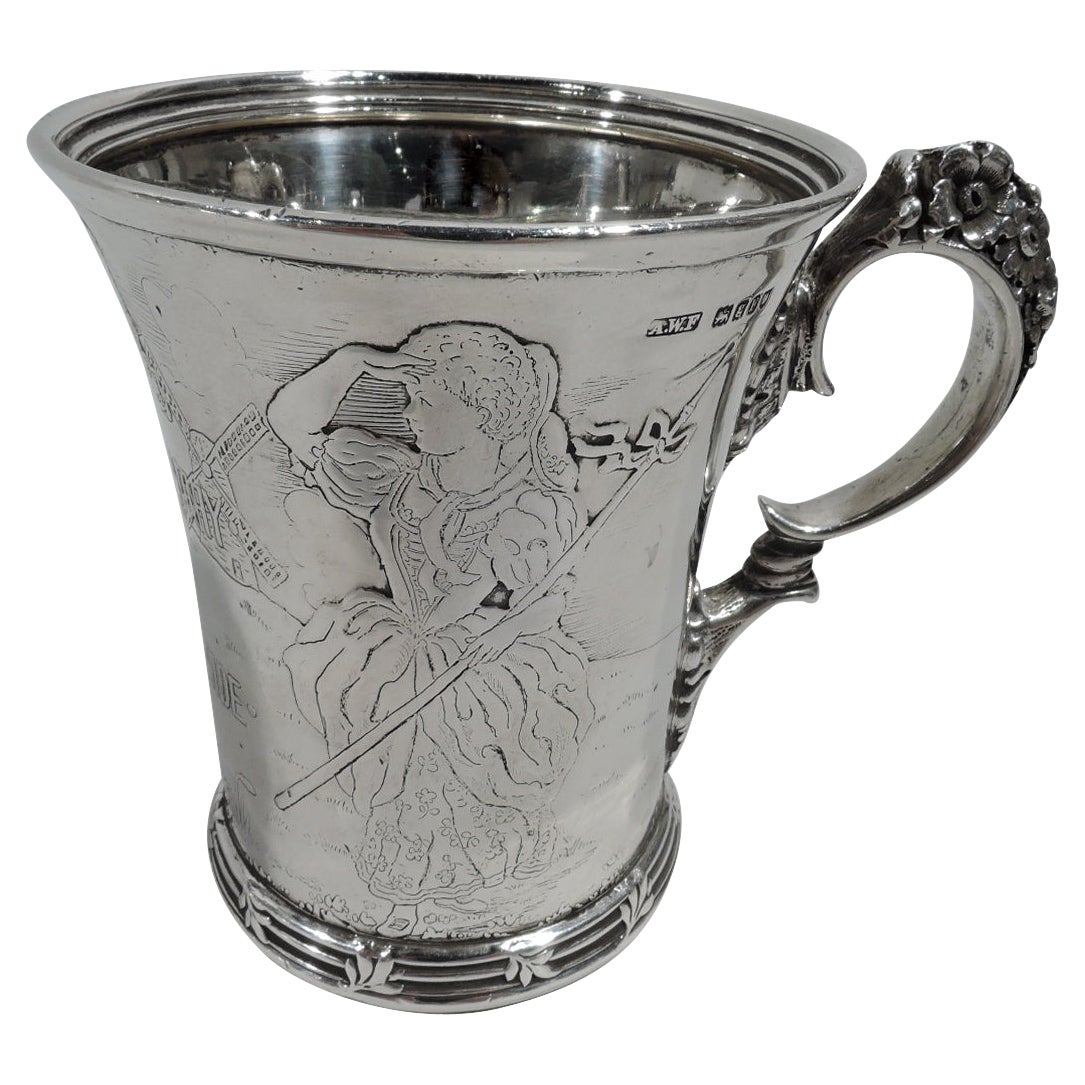 Antique Tiffany Sterling Silver Little Bo Beep Nursery Rhyme Baby Cup