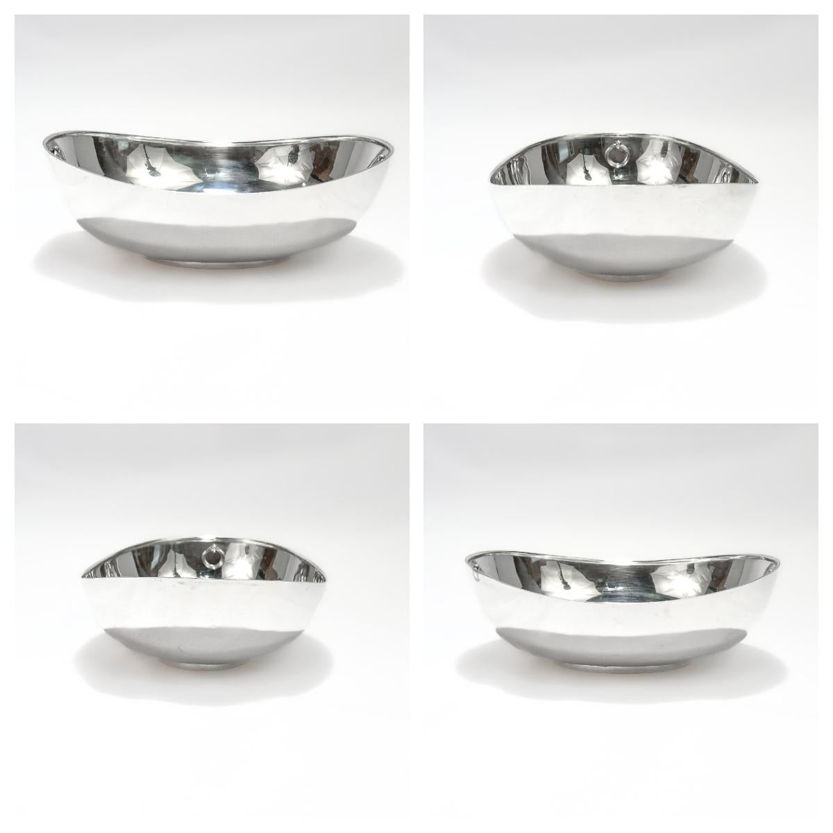 Antike Tiffany Sterling Silber Richelieu Muster Servierschüssel markiert 'OS' im Angebot 9