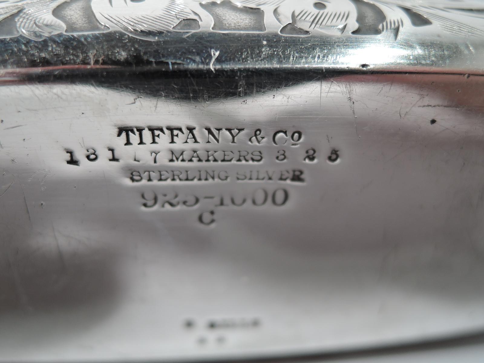 Antique Tiffany Sterling Silver Safari Flask 6