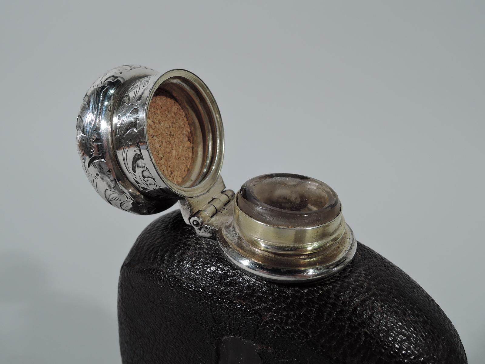 Early 20th Century Antique Tiffany Sterling Silver Safari Flask