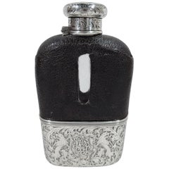 Antique Tiffany Sterling Silver Safari Flask