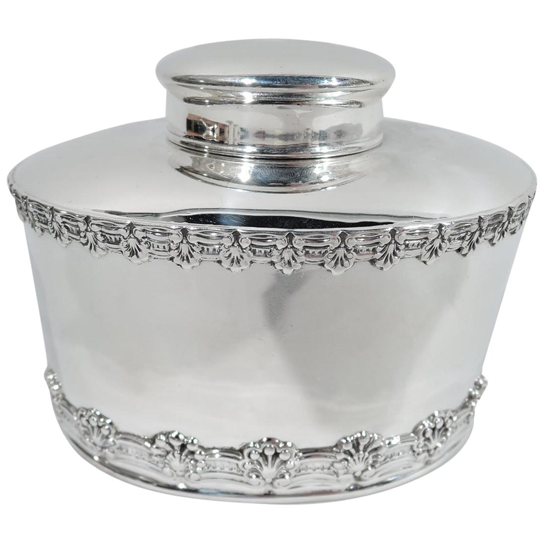 Antique Tiffany & Co. Sterling Silver Tea Caddy in English King Pattern