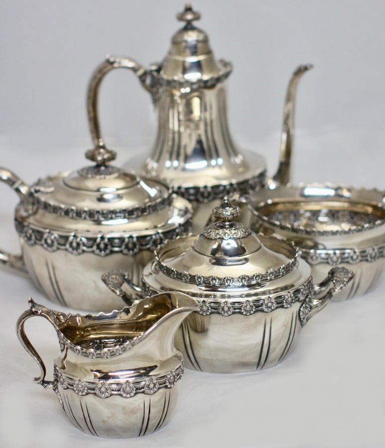 Antique Tiffany Sterling Silver Tea and Coffee Set at 1stDibs
