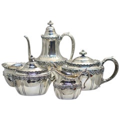 Antique Tiffany Sterling Silver Tea and Coffee Set