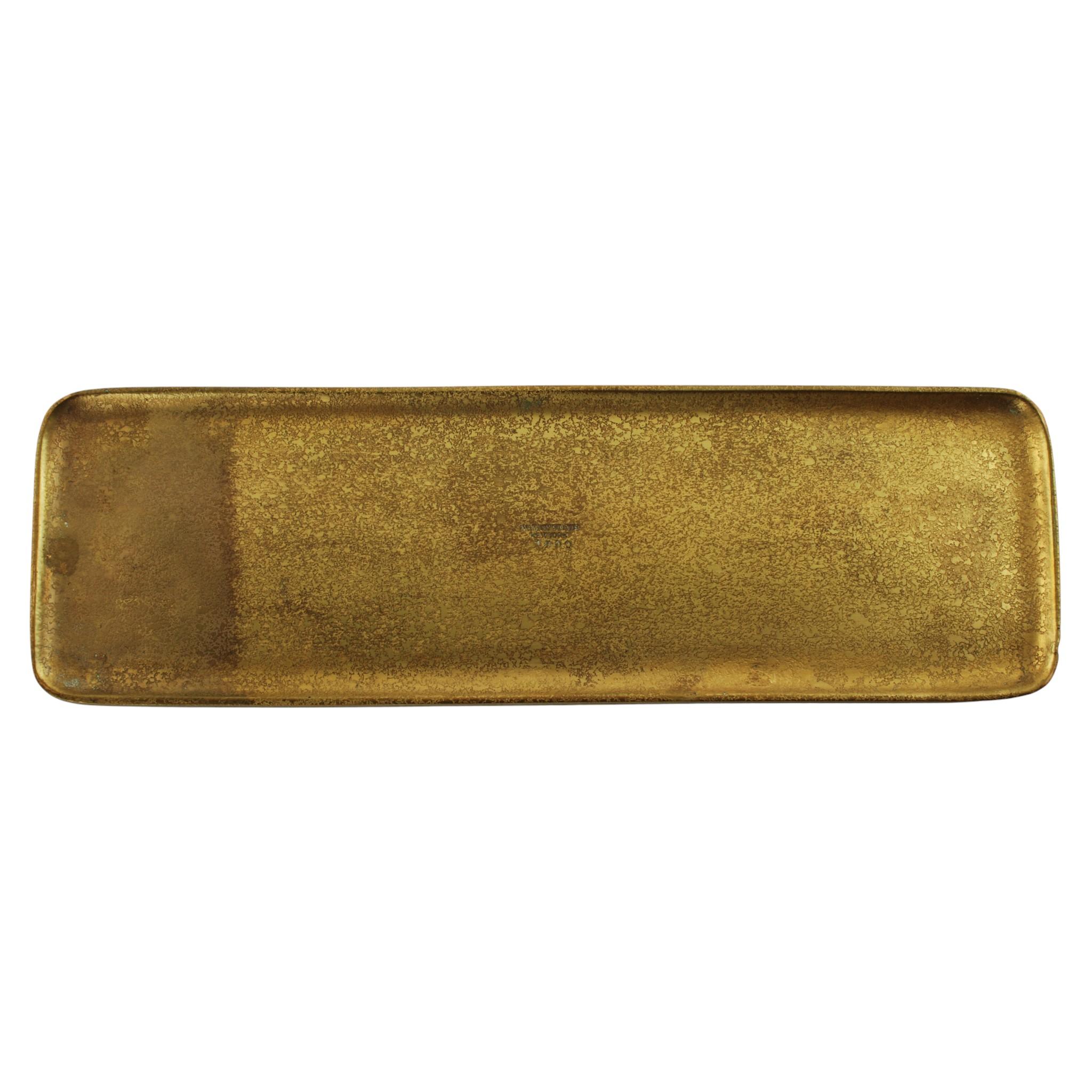 Antike Tiffany Studios Zodiac 6-teilige Bronze Doré Schreibtisch Set im Angebot 4