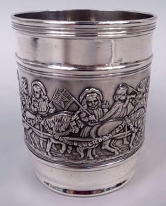Antike Tiffany Victorian Kinder patriotische Parade Baby Cup