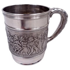 Antike Tiffany Victorian Kinder patriotische Parade Baby Cup