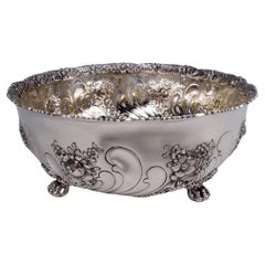 Antica ciotola in argento Tiffany Victorian Classical Repousse