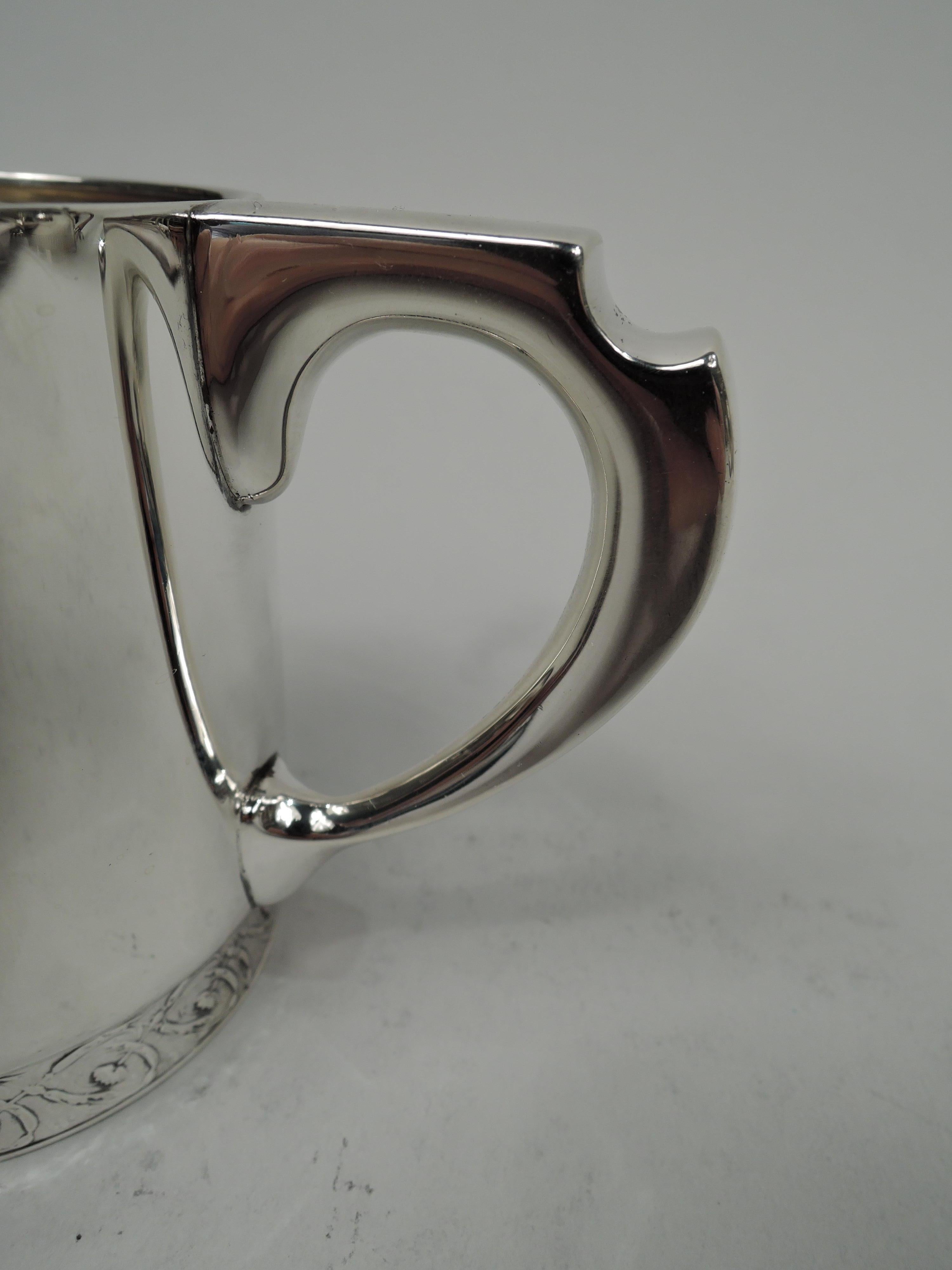 Antique Tiffany Victorian Classical Sterling Silver Baby Cup In Good Condition In New York, NY