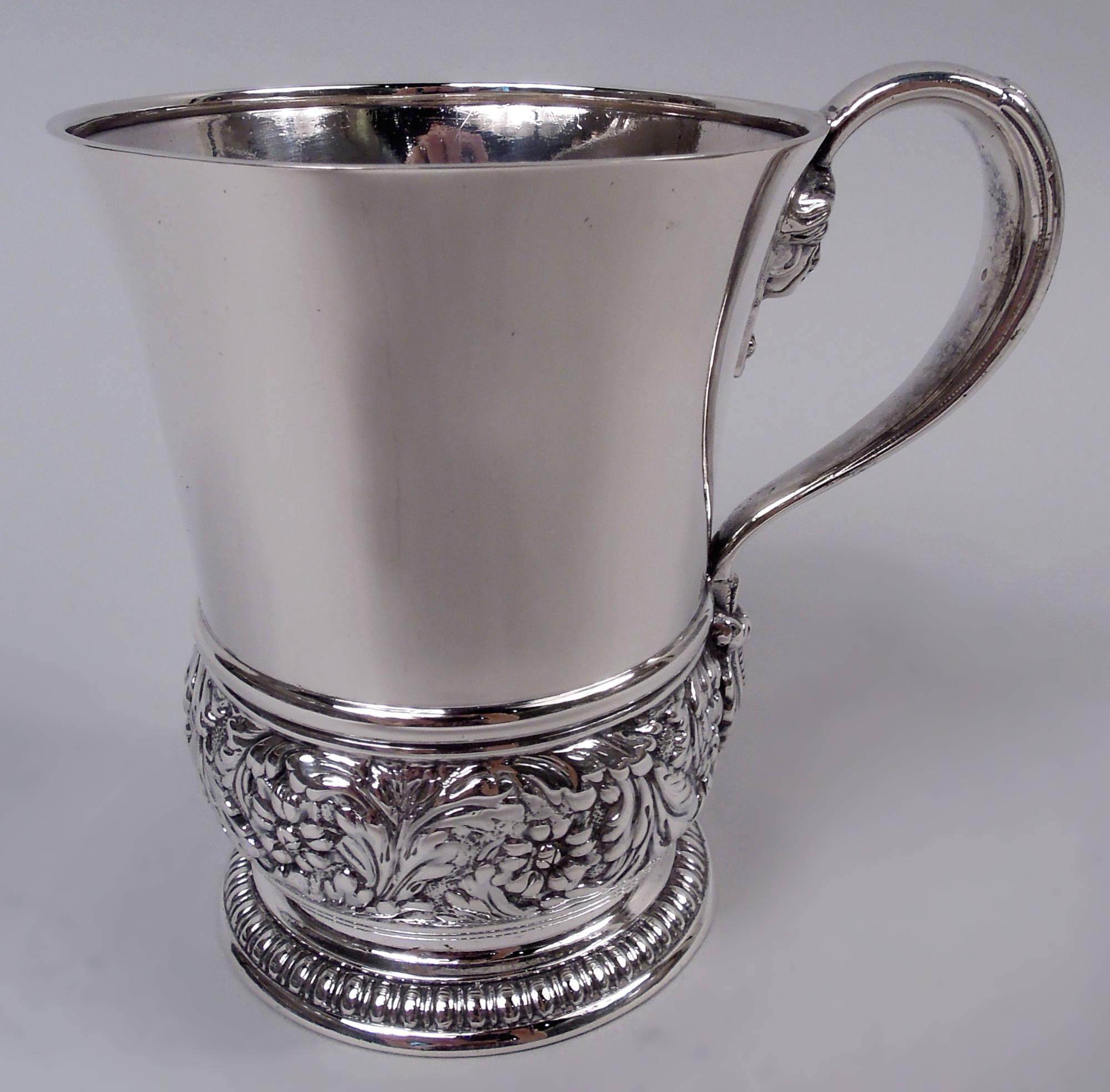 Appliqué Antica tazza da bambino in argento Tiffany Vittoriana Classica in vendita