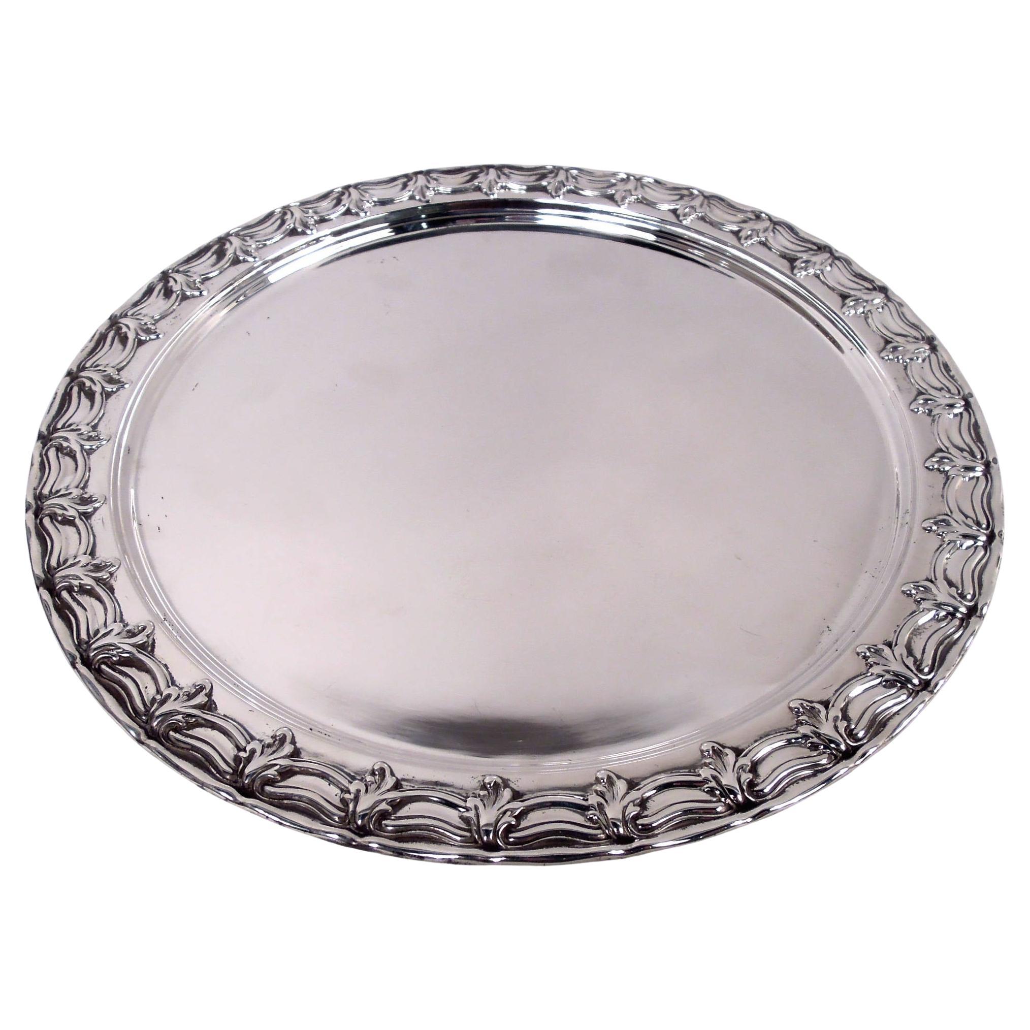 Antique Tiffany Victorian Classical Sterling Silver Cake Plate