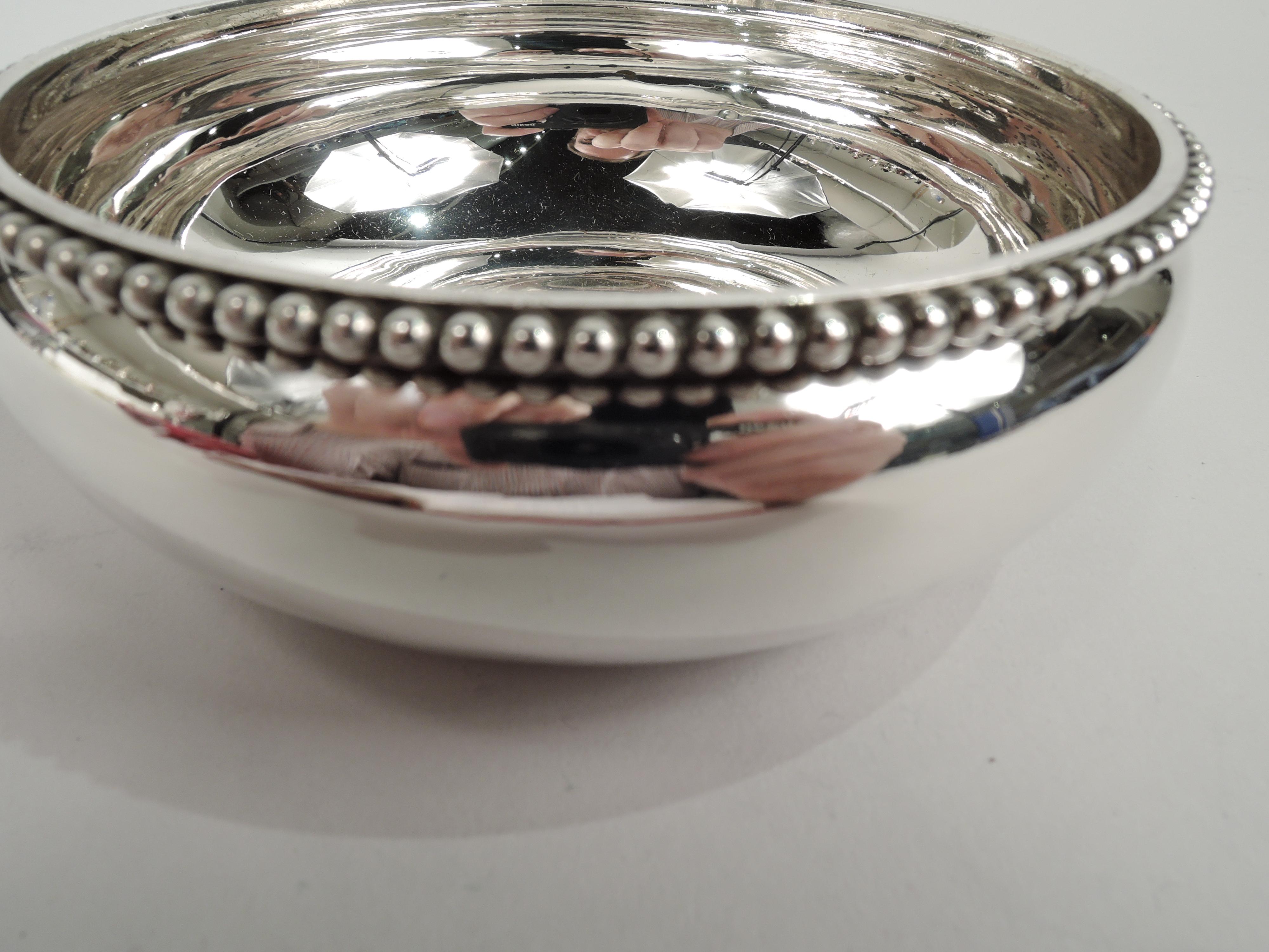 American Antique Tiffany Victorian Classical Sterling Silver Porringer For Sale