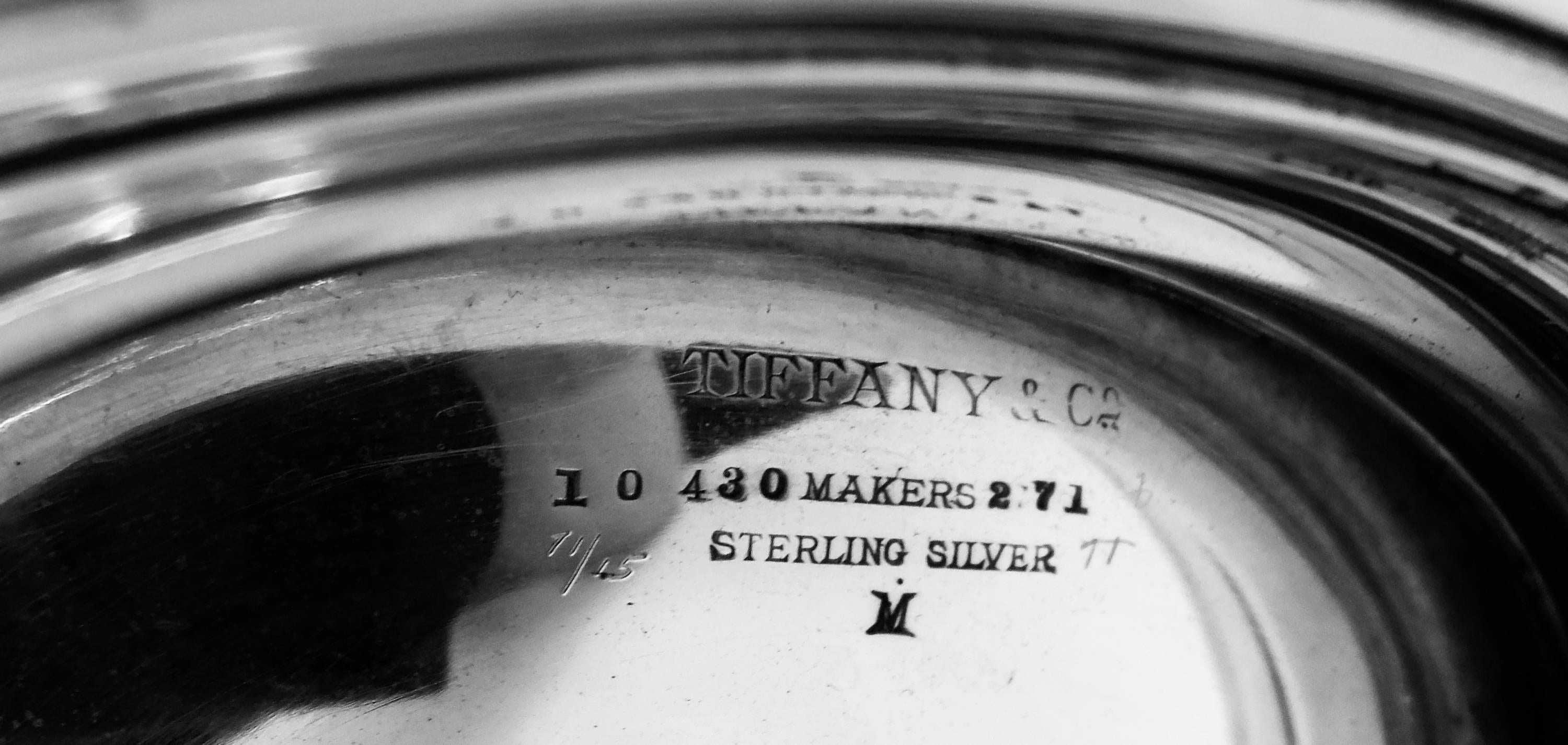 Soupière ancienne en argent sterling de style victorien Tiffany classique en vente 4