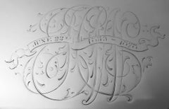 Antique Tiffany Victorian Classical Sterling Silver Square Tray