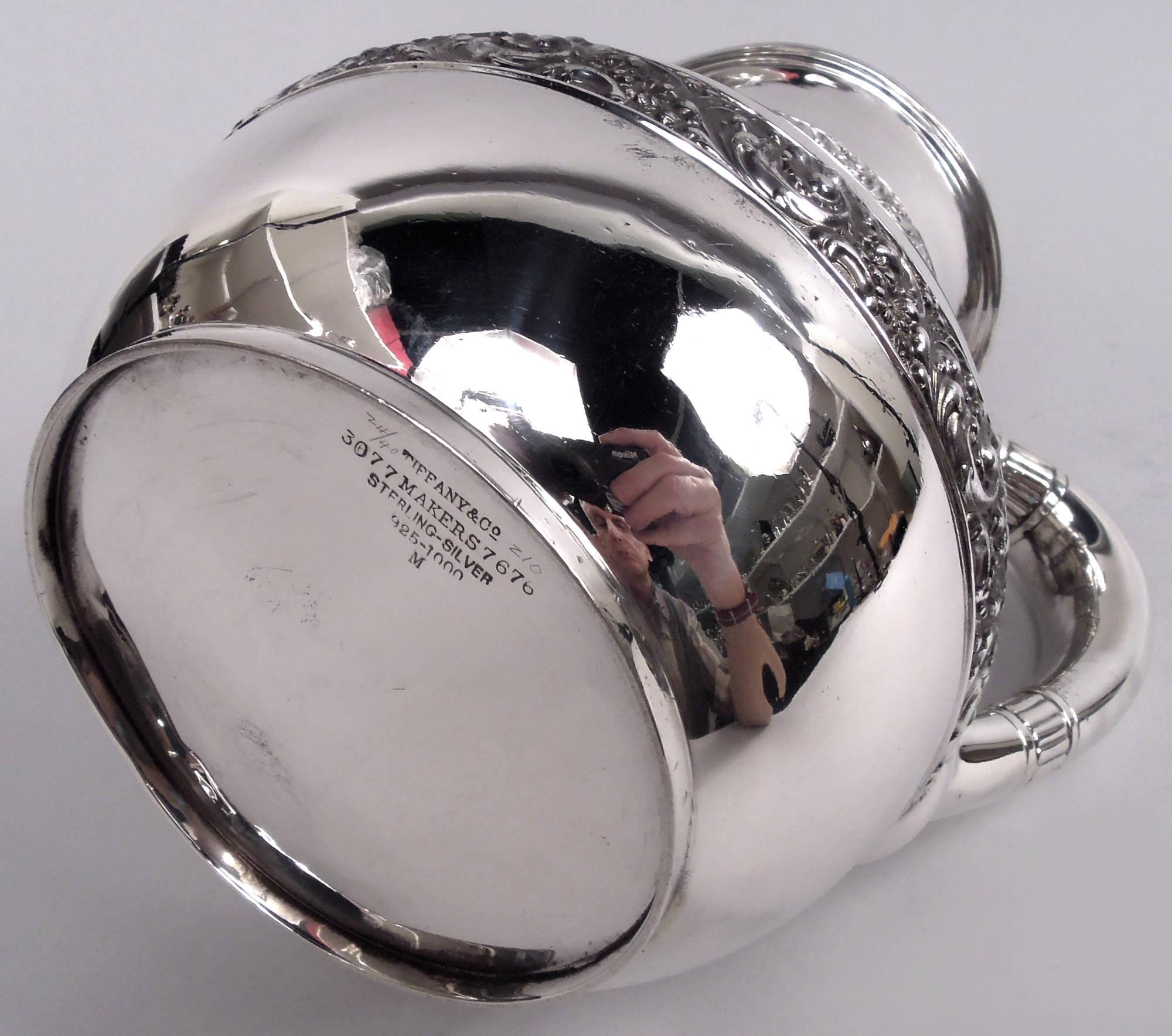 Antique Tiffany Victorian Classical Sterling Silver Water Pitcher For Sale 5
