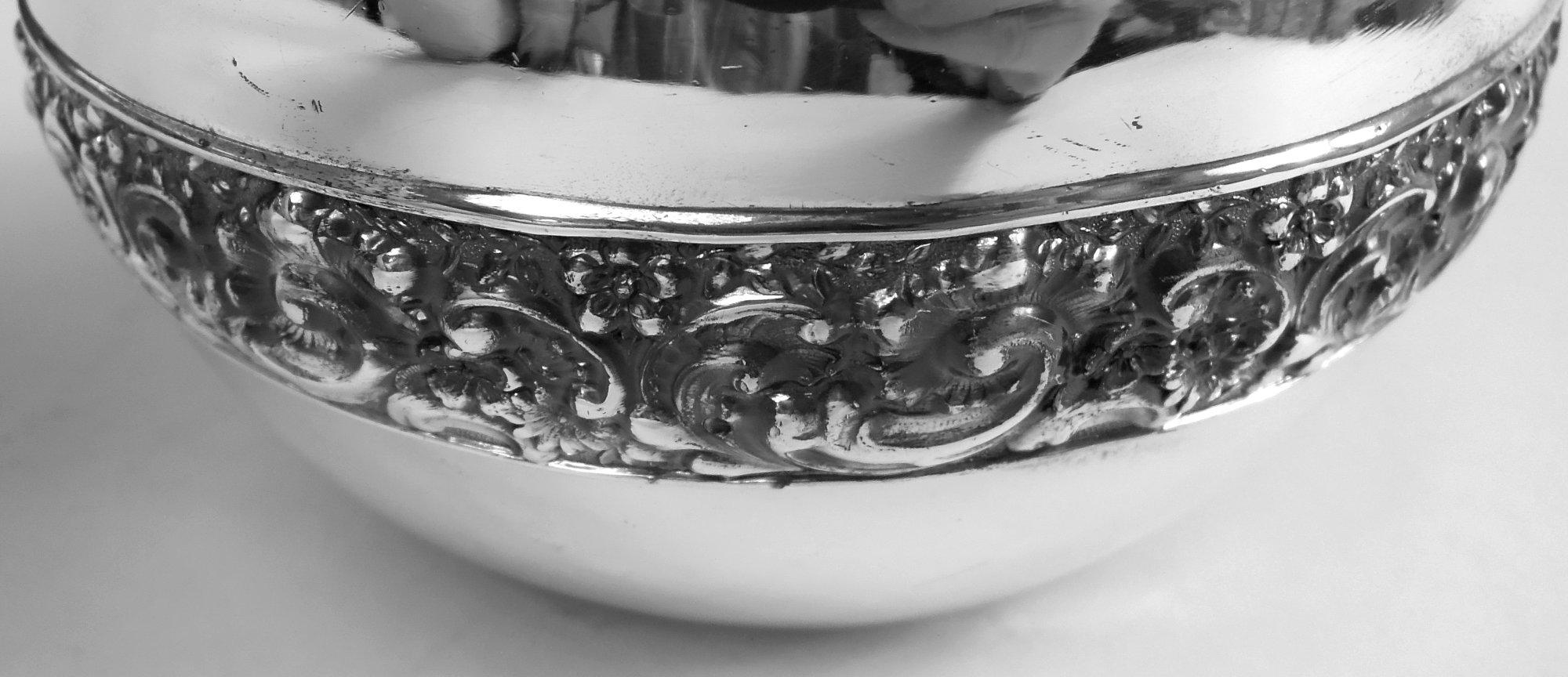 Antique Tiffany Victorian Classical Sterling Silver Water Pitcher For Sale 1
