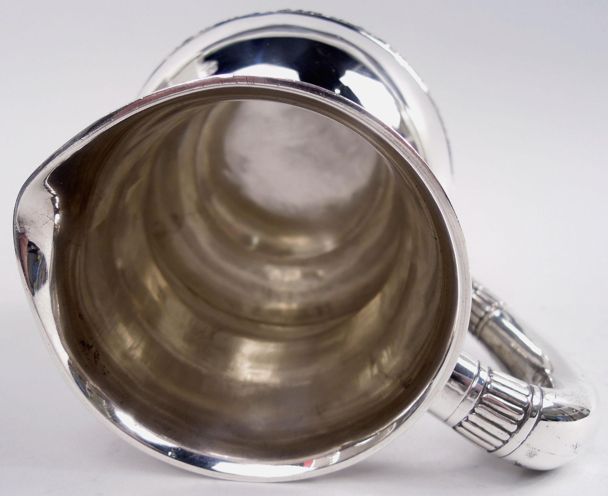 Antique Tiffany Victorian Classical Sterling Silver Water Pitcher For Sale 4