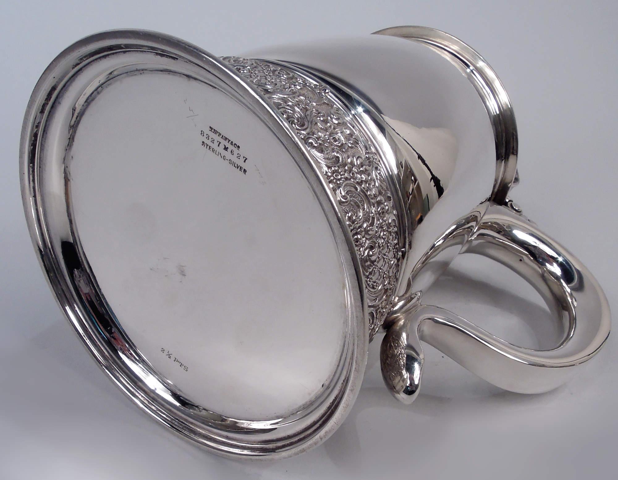 Antigua jarra de plata de ley Tiffany Victorian Georgian Plata esterlina en venta