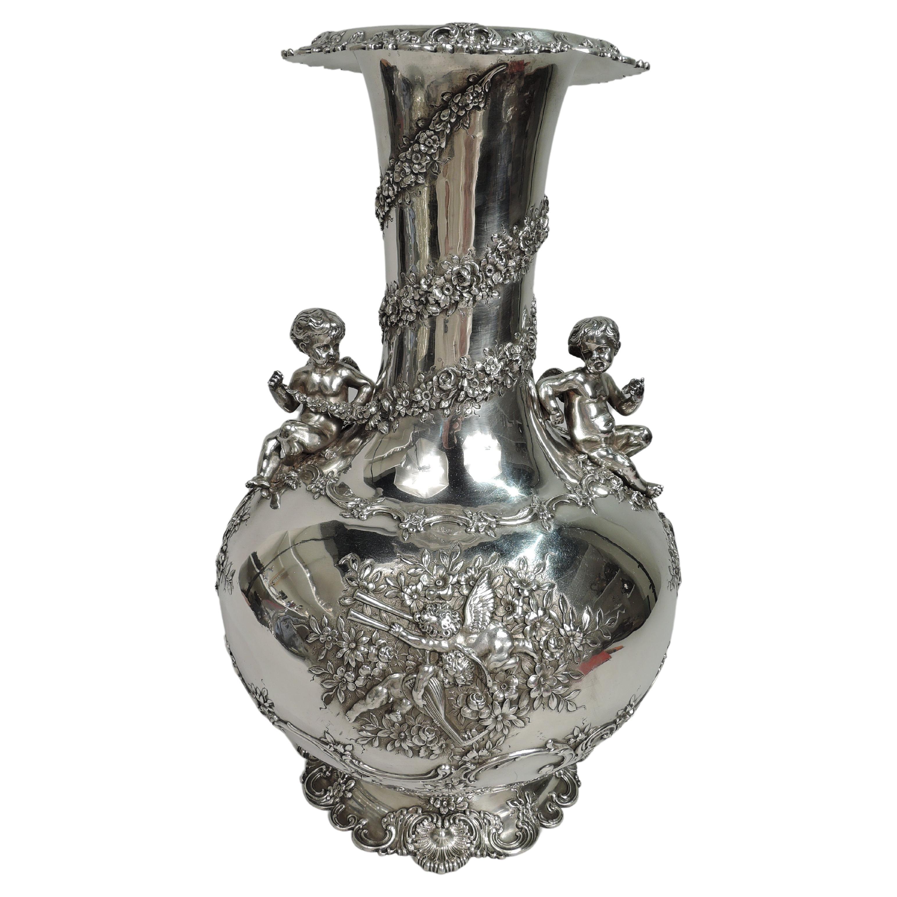Antique Tiffany Victorian Rococo Sterling Silver Vase For Sale at 1stDibs — free download