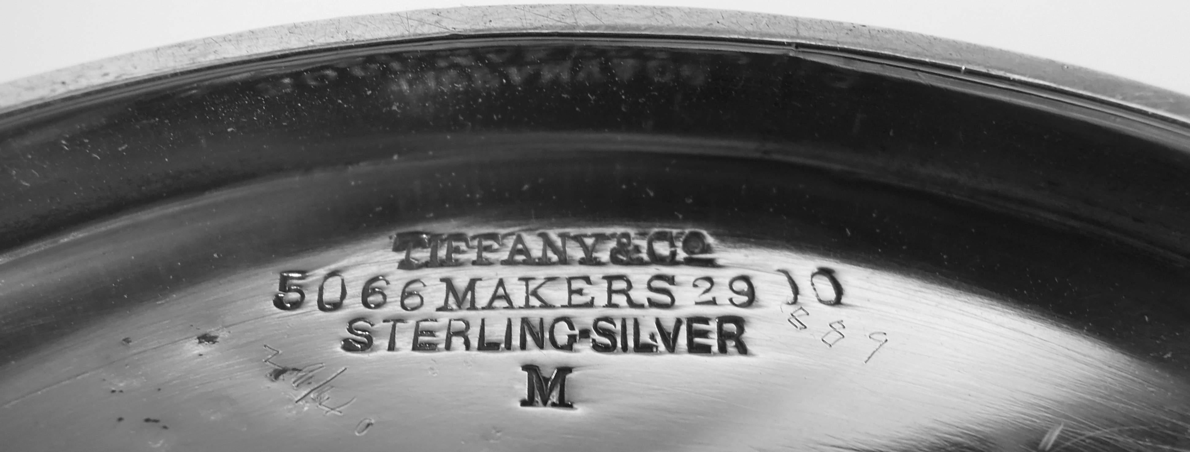 Antike Tiffany Welle Rand Sterling Silber Wasserkrug im Angebot 5