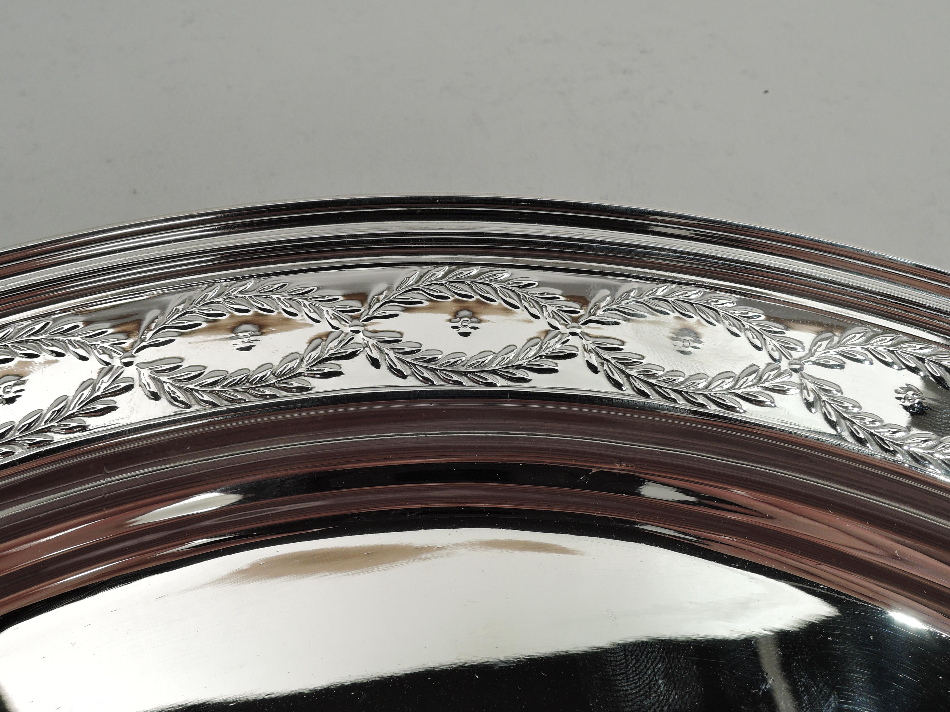 Regency Revival Antique Tiffany & Co. Winthrop Sterling Silver Tray