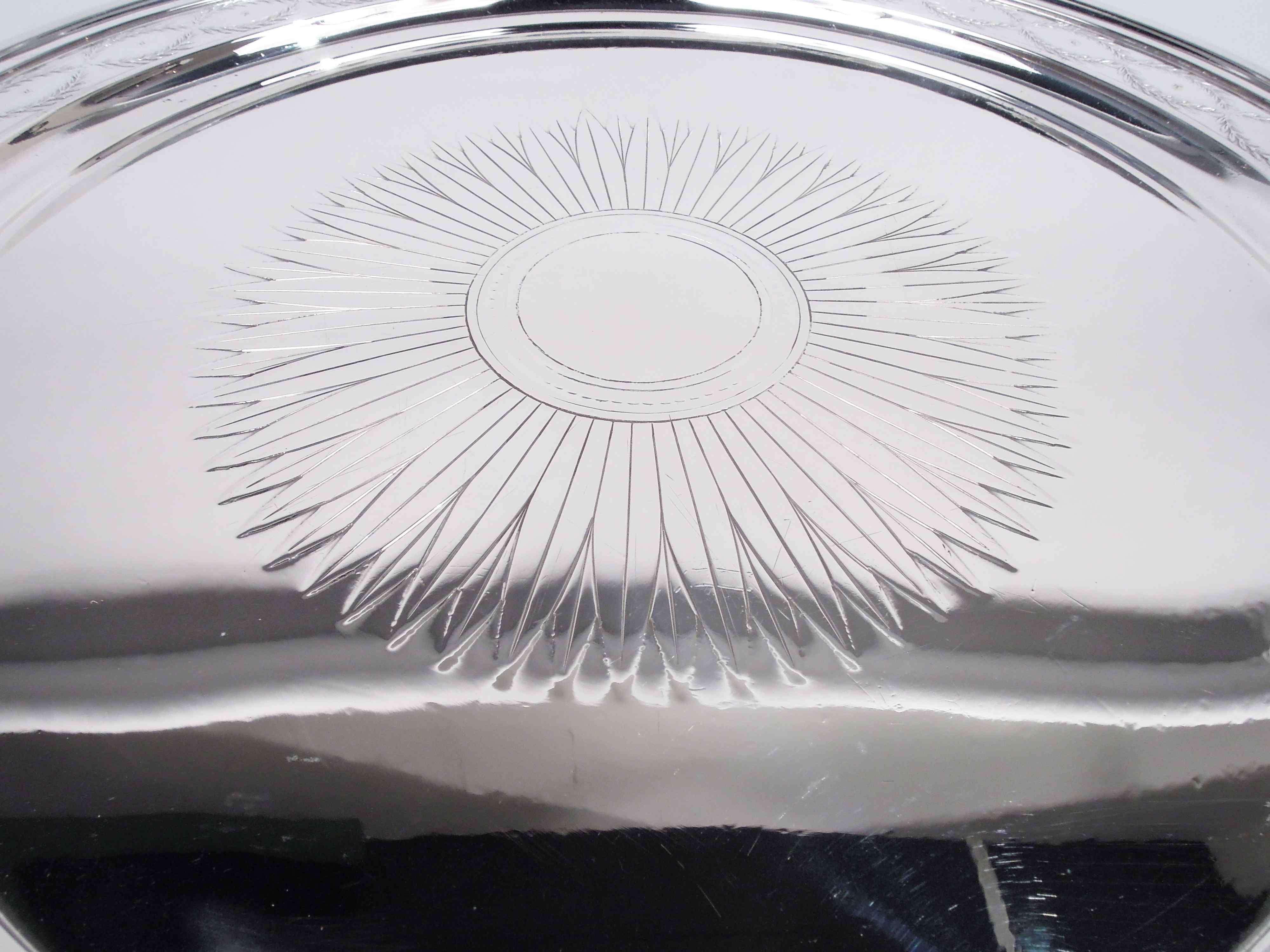 American Antique Tiffany Winthrop Sterling Silver Tray For Sale