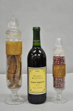 Antique Tiffin Dakota Glass Apothecary Candy Jars from The Philadelphia Museum