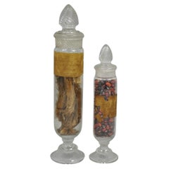 Antique Tiffin Dakota Glass Apothecary Candy Jars from The Philadelphia Museum