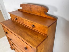Antique Tiger Maple American Empire Chest Circa 1820s