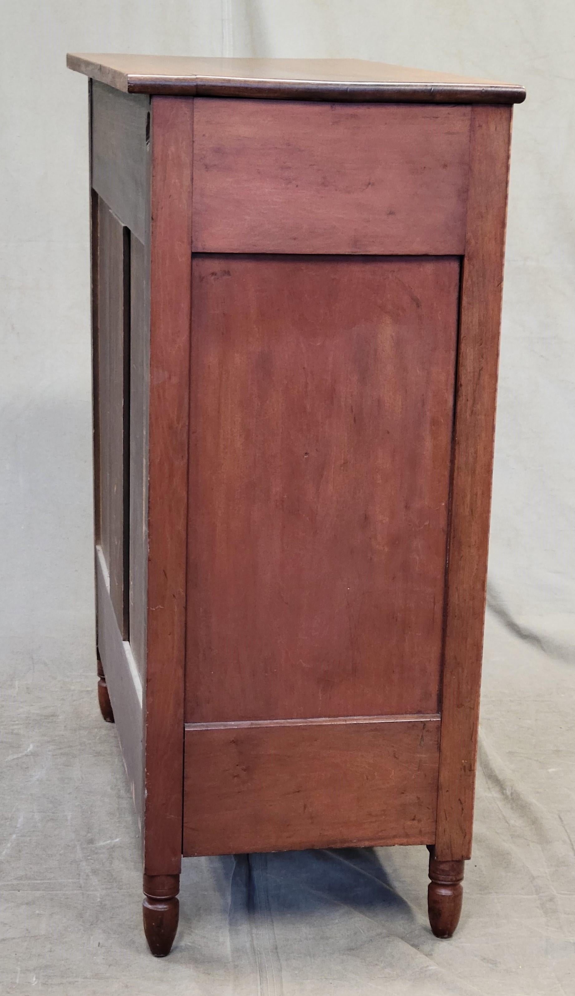 Antique Tiger Maple Dresser With Original Brass Hardware 4