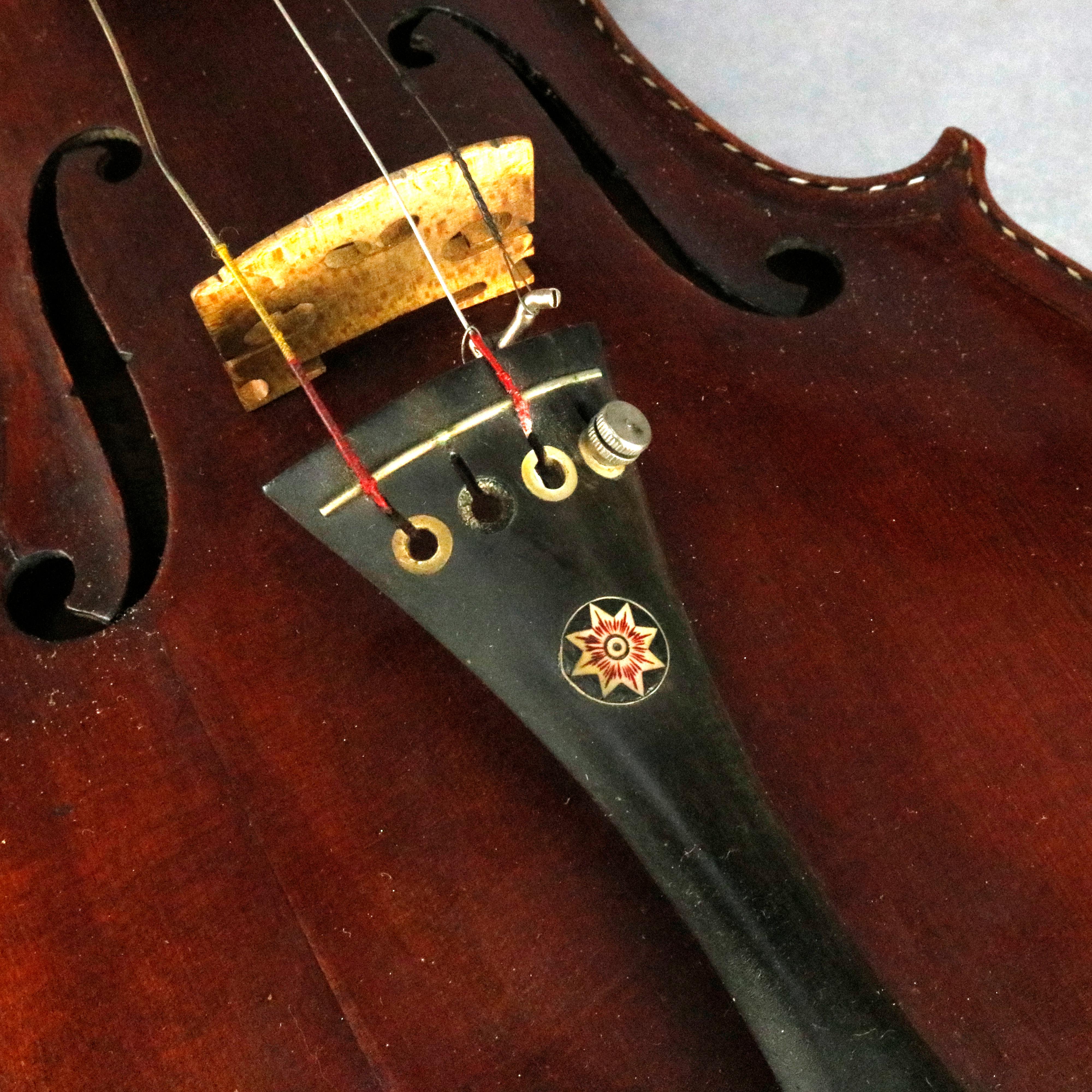 Antique Tiger Maple Violin with Case, Vincent Panormo, circa 1850 3