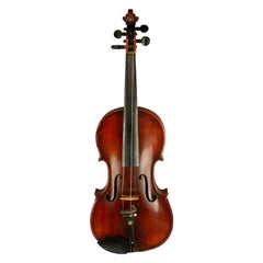 Antike Tiger Maple Violine mit Etui:: Vincent Panormo:: um 1850