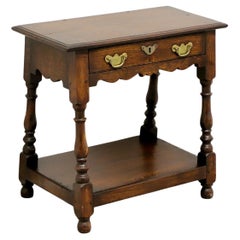 Antique Tiger Oak Colonial Accent Table