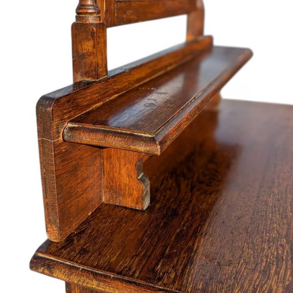 Antike Tiger Oak Kommode mit Spiegel, Barley Twist, USA, um 1900 im Angebot 11