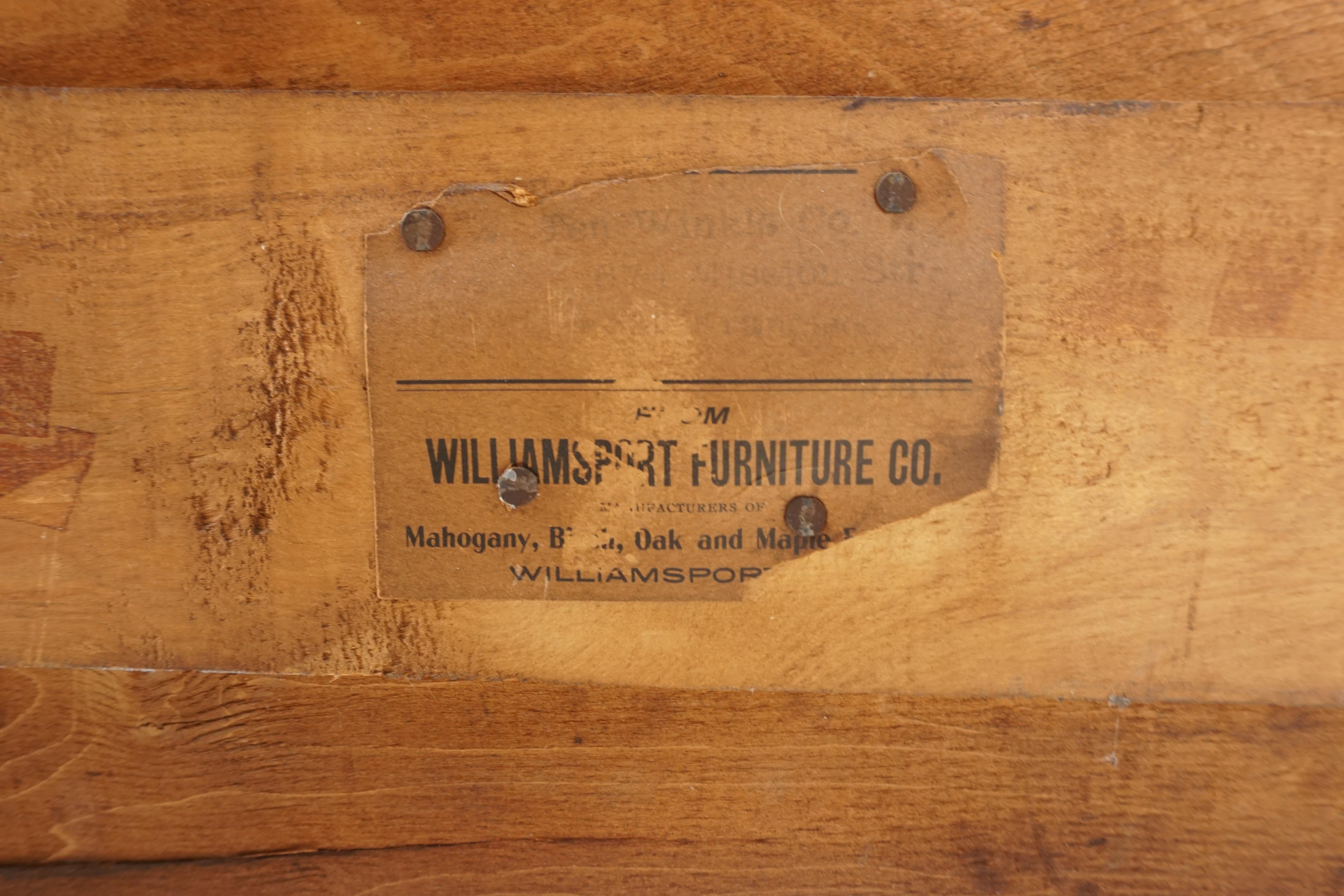 Antique Tiger Oak High Boy Dresser, Chest of Drawers, America, 1900, B2287 1