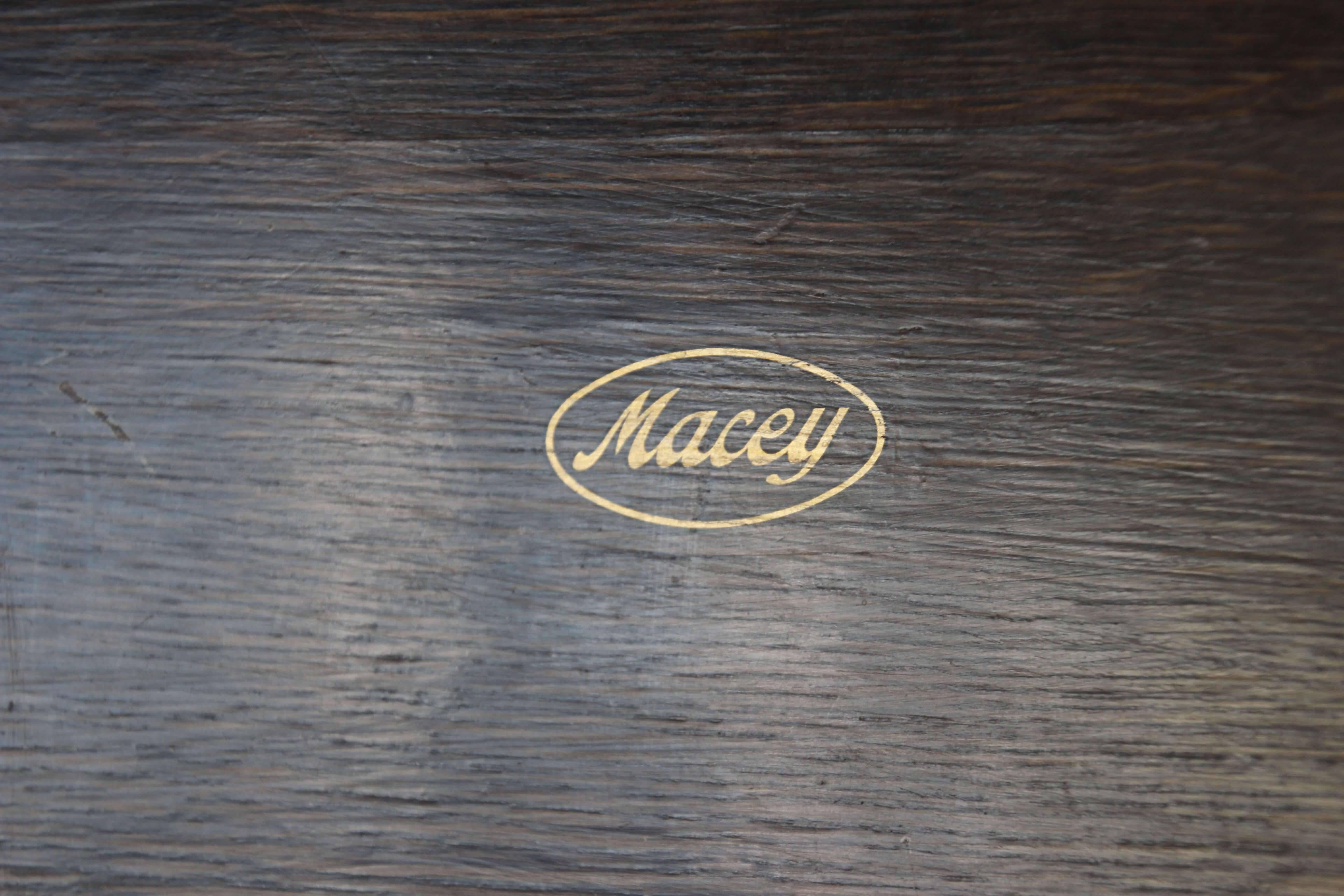 Antique Tiger Oak Three-Stack Barrister Bookcase by Macey 2
