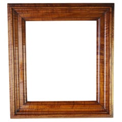 Antique Tiger Stripe Maple Picture Frame. English, 19th Century