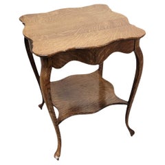 Antique "Tiger's Eye" Quarter Sawn Oak Parlor Table