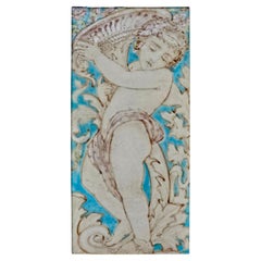 Antique Tile Putto, Mintons, Hollins, & Co. C. 1880