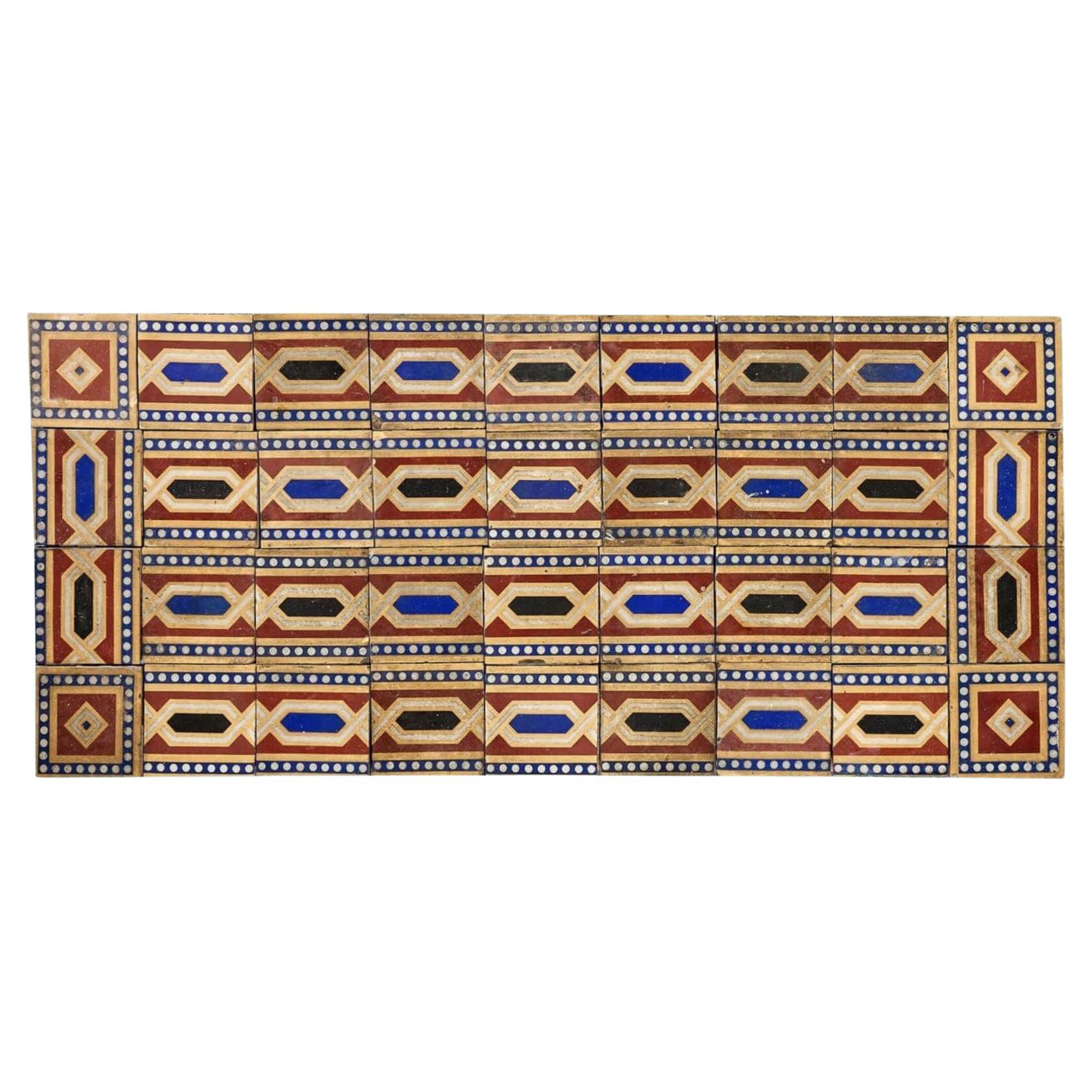 Antique Tile Splashback by W. Godwin of Lugwardine