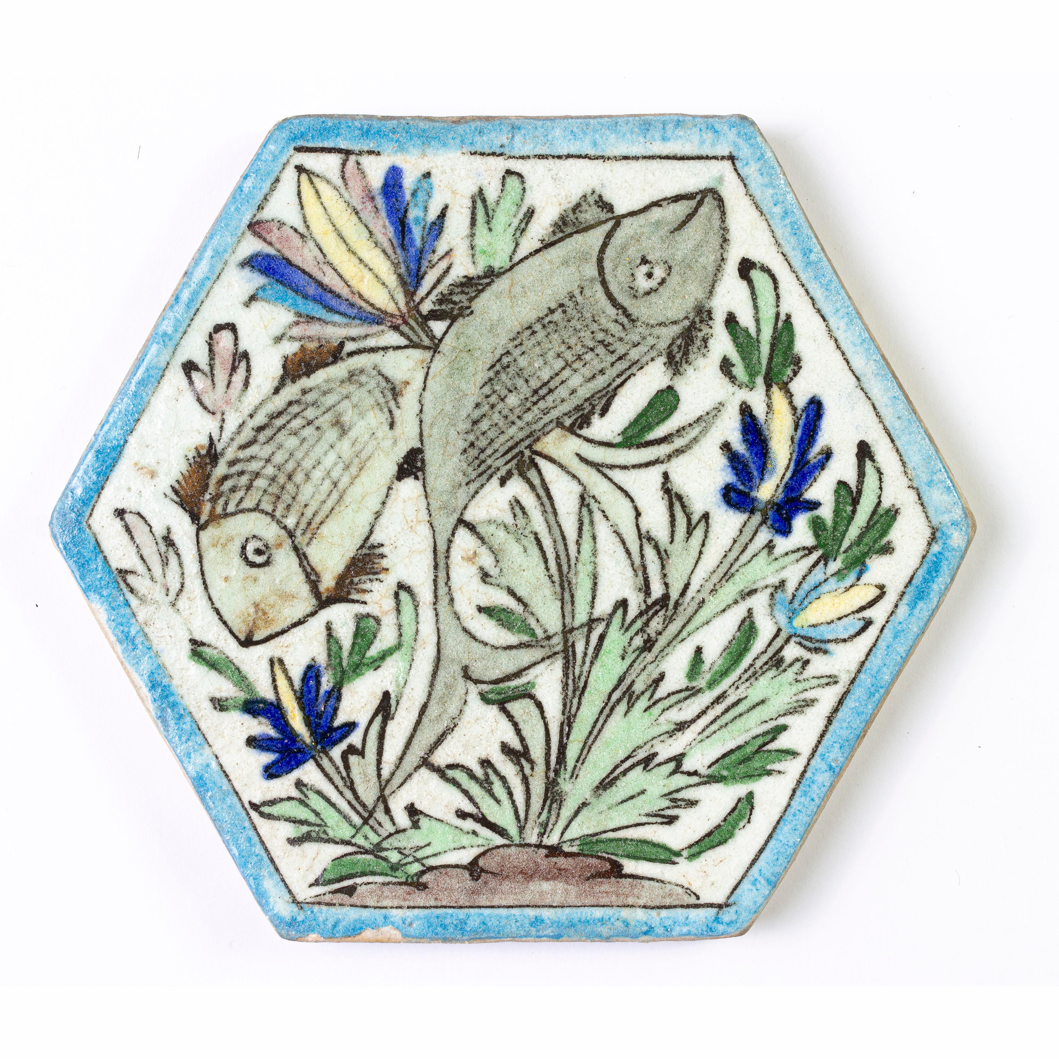 Other Antique Rare Tiles with Fishes For Sale