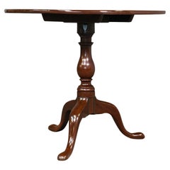Antique Tilt Top Occasional Table, English, Mahogany, Side, Lamp, Georgian, 1800
