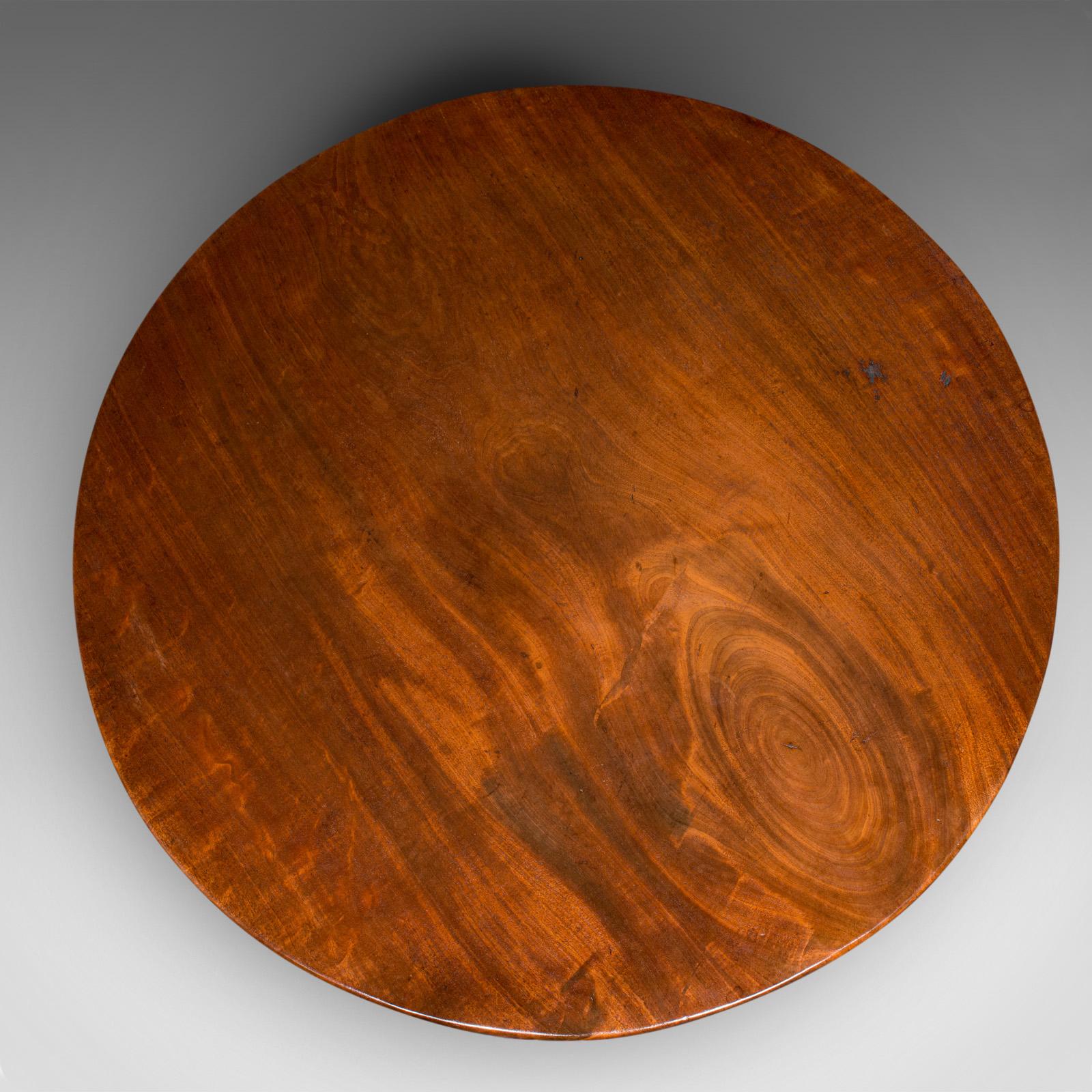 Antique Tilt Top Table, English, Mahogany, Side, Lamp, Rotary, Georgian, C.1760 For Sale 2