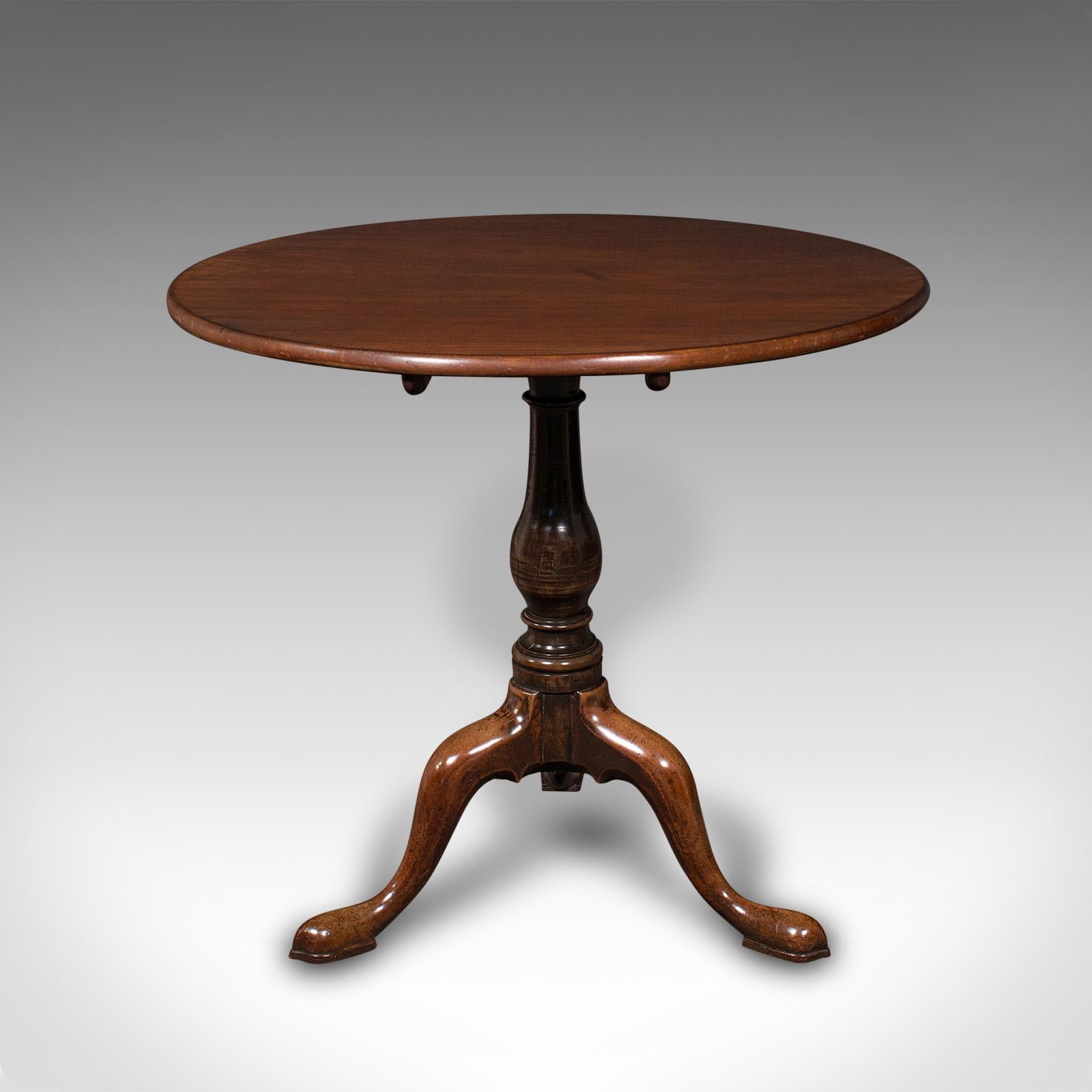Regency Antique Tilt Top Table, English, Side, Lamp, Breakfast, Georgian, Circa 1820 For Sale