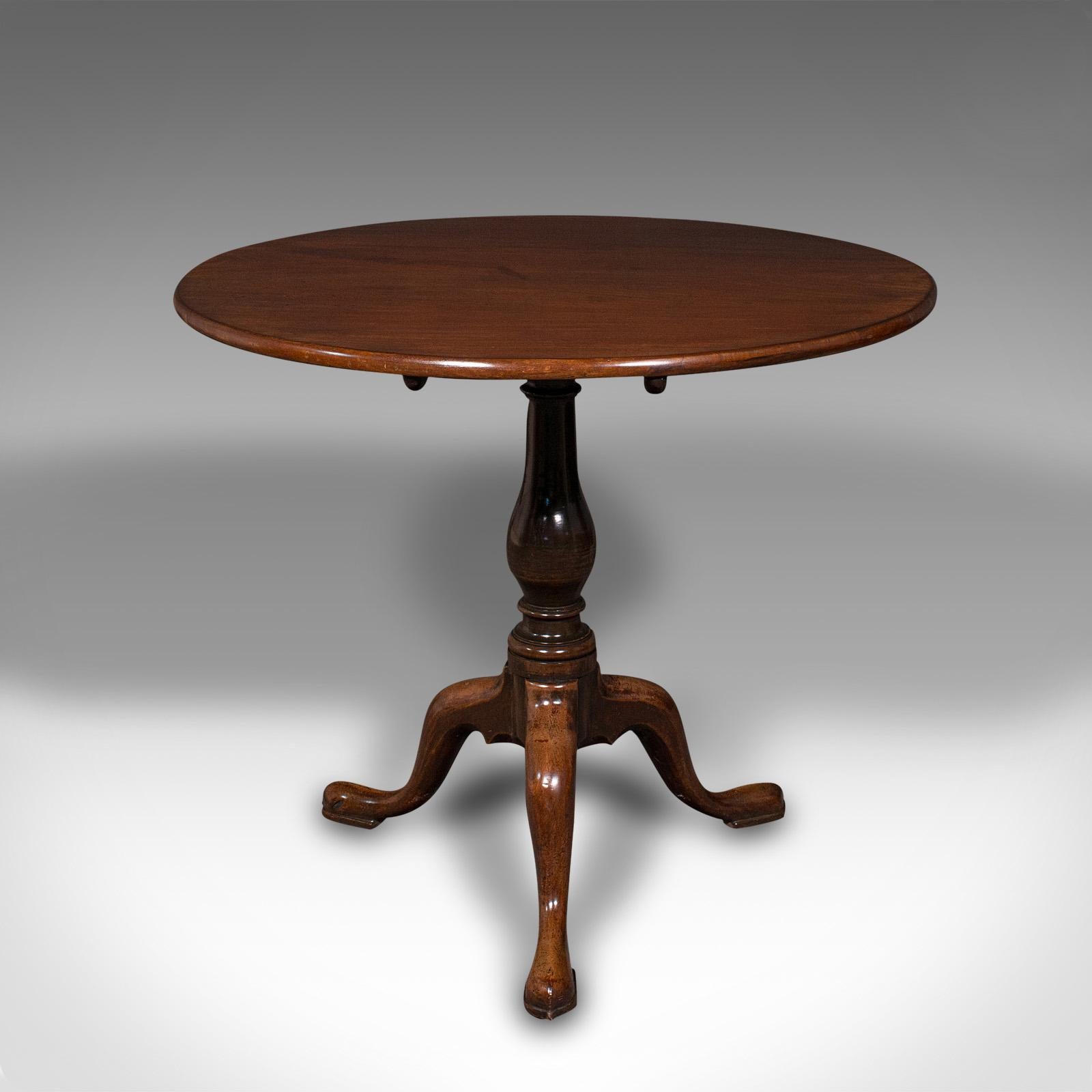 Antique Tilt Top Table, English, Side, Lamp, Breakfast, Georgian, Circa 1820 In Good Condition For Sale In Hele, Devon, GB